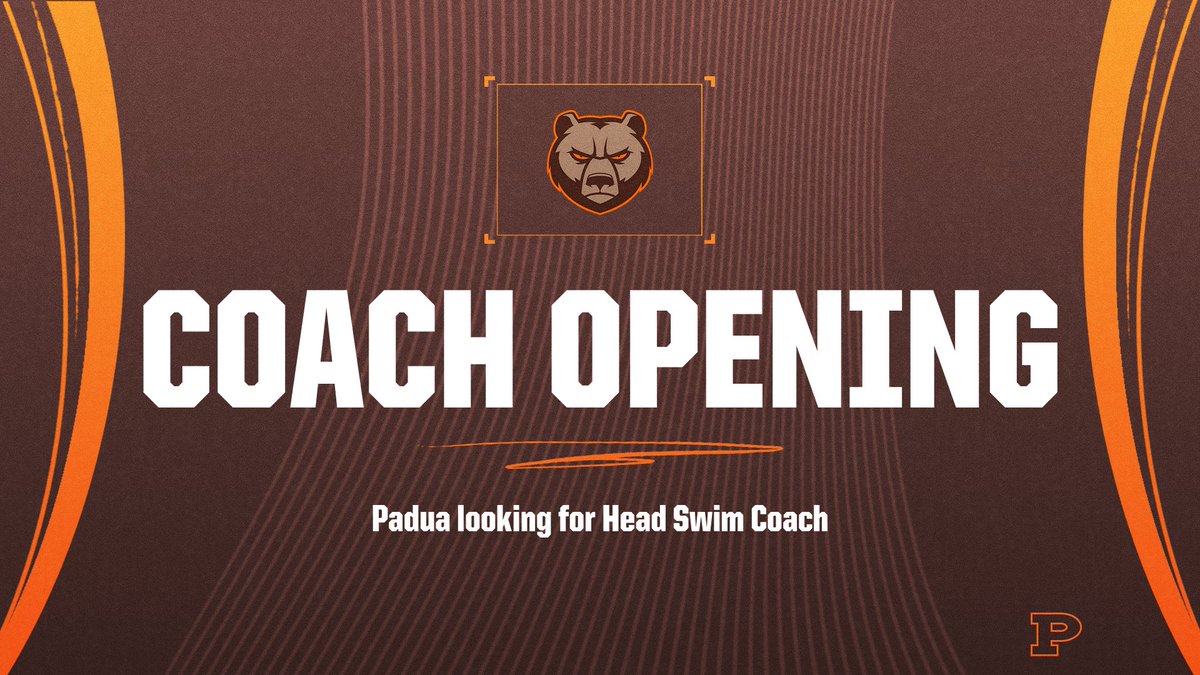 Padua Athletic Department is looking to hire a new Head Swim Coach for the upcoming winter season. Please contact the Athletic Department if interested. paduabruins.com/staff-director…
<a href="/paduafranciscan/">Padua Franciscan High School</a> #GoBruins