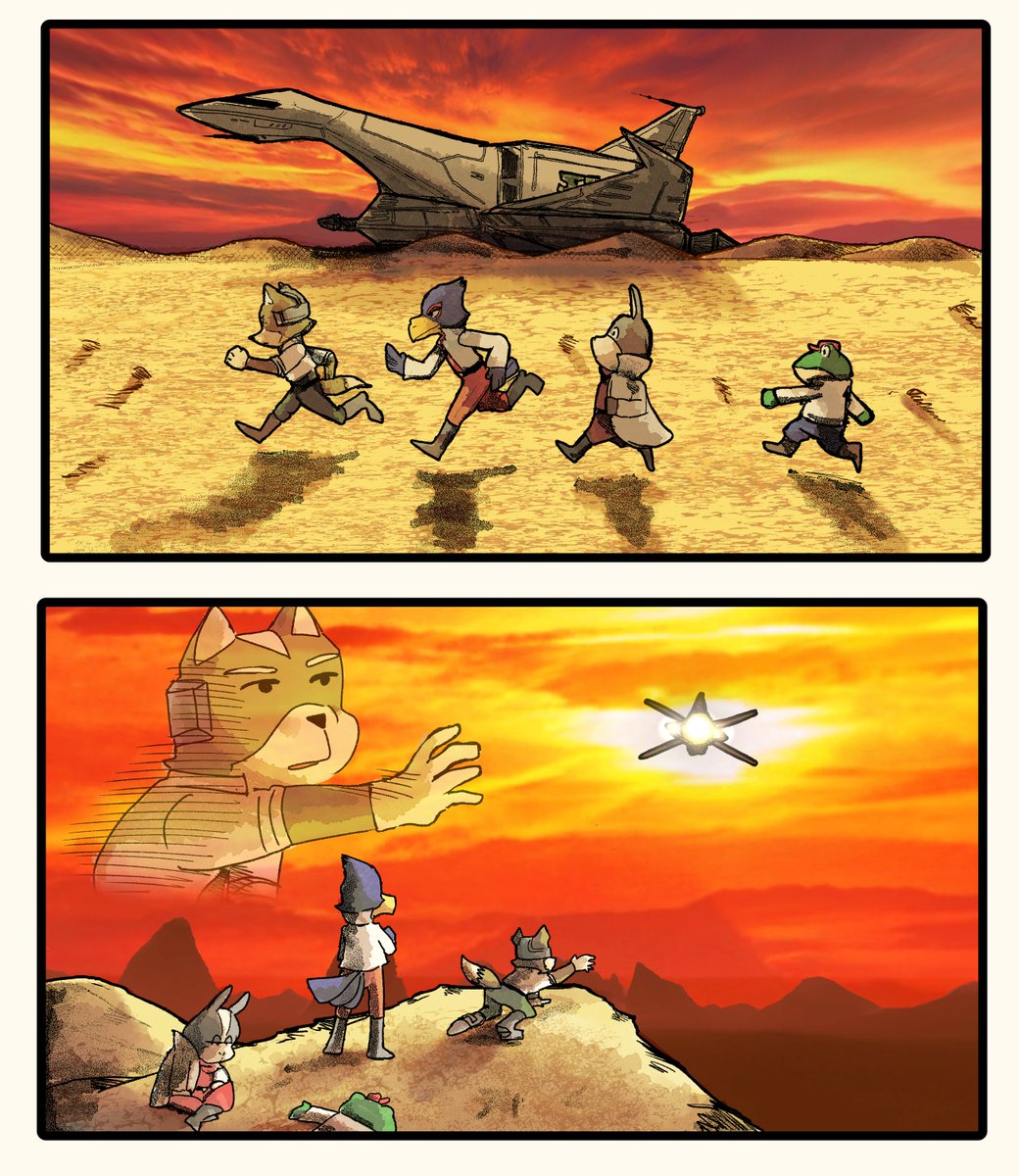 Katamichi2000's tweet photo. #StarFox64
🦊🐦🐰🐸 https://t.co/o3XT9rctNX