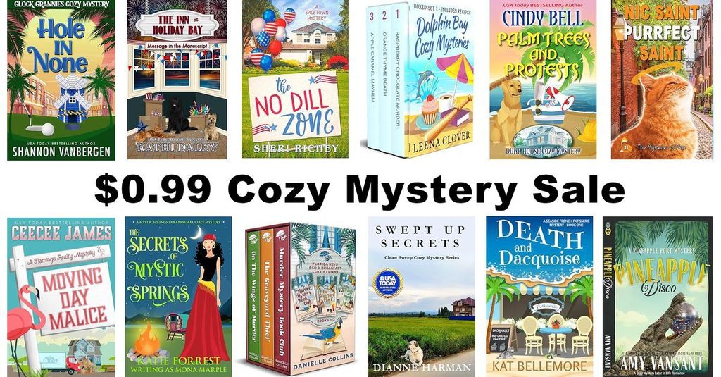 Are you looking for your next #Cozymystery? Here's a selection from your favorite authors, all bargain-priced at $0.99 in US, plus a chance to win a Kindle Fire.  Sept 23- Sept 29th #BYNR
fairfieldpublishing.com/cozy-mystery-s…