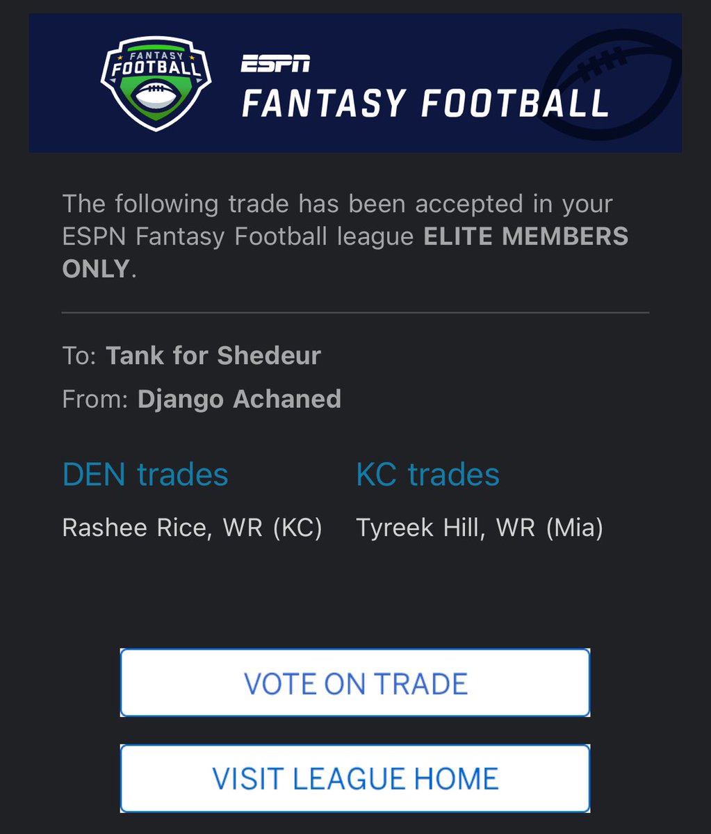 iftedG's tweet photo. @AndrewErickson_ @IsItTheWelsh Yes I traded Rashee for Tyreek this week. Am I dumb? Don’t hold back 😬 https://t.co/g7kGXH2DmQ