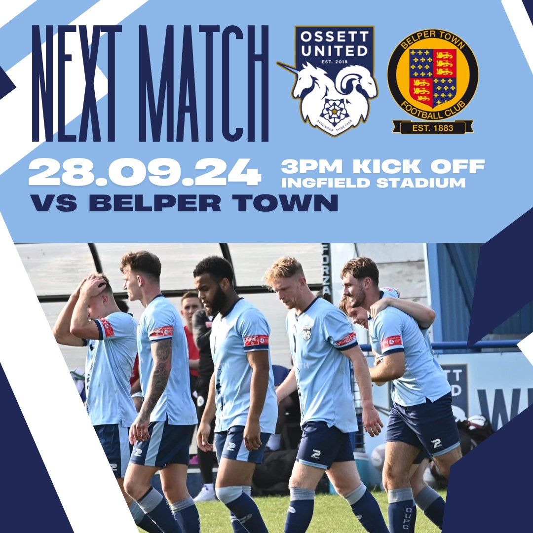 OssettUnited's tweet photo. 📅 | United are back in action at Ingfield this weekend looking to make it back to back home wins in Ossett. 

🎟️| Tickets can be bought in advance here: https://t.co/9MImmfRIiC

#StrongerTogether