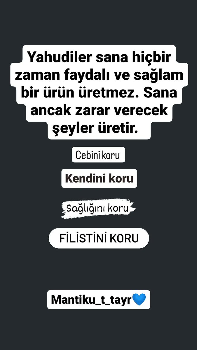 Kendin ve sevdiklerin için boykot et. #boykot