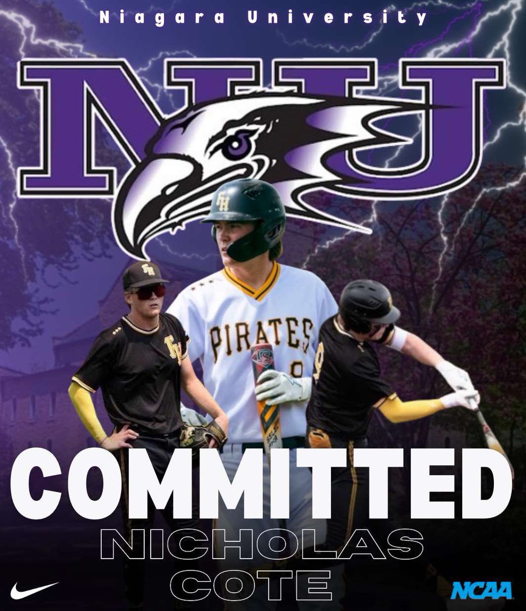 I’m excited to announce my commitment to play division 1 baseball at Niagara University! I’d to thank my parents, friends, family, and the <a href="/FHPirates/">Fieldhouse Pirates</a> coaches for helping me along the way. Thank you <a href="/NiagaraBASE/">Niagara Baseball</a> for giving me this opportunity.