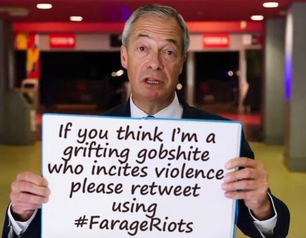 You have one life, and you do this with it... #FaragesRiots