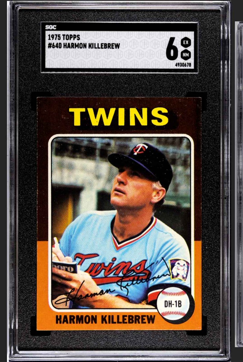 DCermGuards's tweet photo. I just got this awesome 1975 Topps Harmon Killebrew graded cause I like vintage and SGC. Then I realized he's a Twin and I'm a Guardians fan. So in the spirit of Twins fans maybe needing a hug...

Winner of the Twins auction will also get this card.
https://t.co/EJFXrGbJKP https://t.co/rfIvFKoqwr