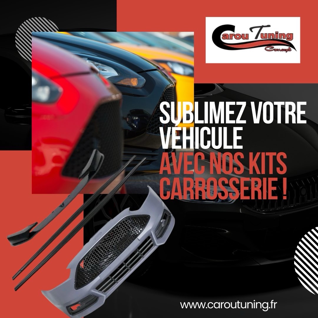 Alors, personnalisez votre voiture en un clic sur 👉 caroutuning.fr/29-kit-carross…

#CarouTuning #KitCarrosserie #Tuning #Voiture #Design #Performance #Elegance #Style #PareChocs #NouveauLook #Voiture
