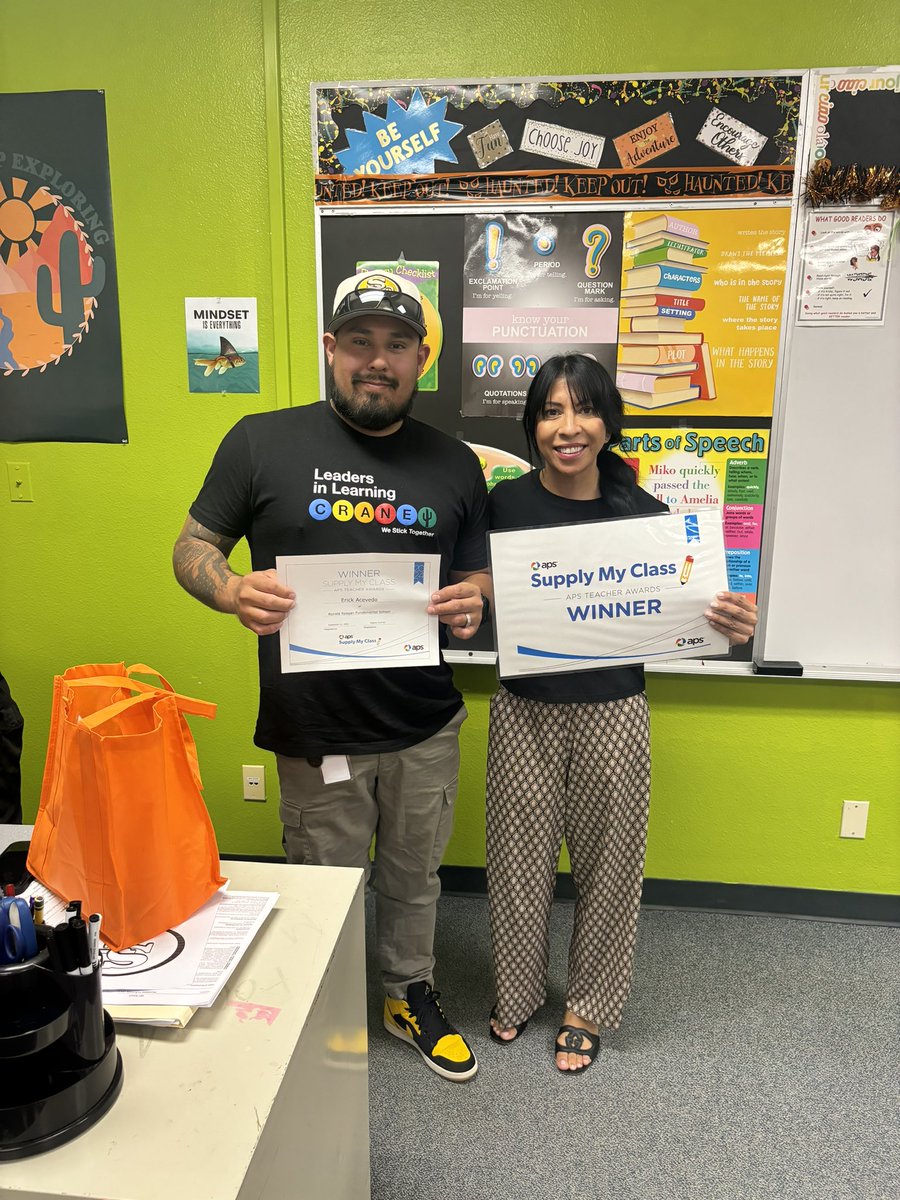As a school board member and the daughter of educators, I am so lucky to work for a company who values teachers and education as much as I do. So much fun surprising these teachers in the <a href="/WeAreCraneYuma/">We Are Crane</a> Crane School District! <a href="/apsFYI/">APS</a> #iworkataps