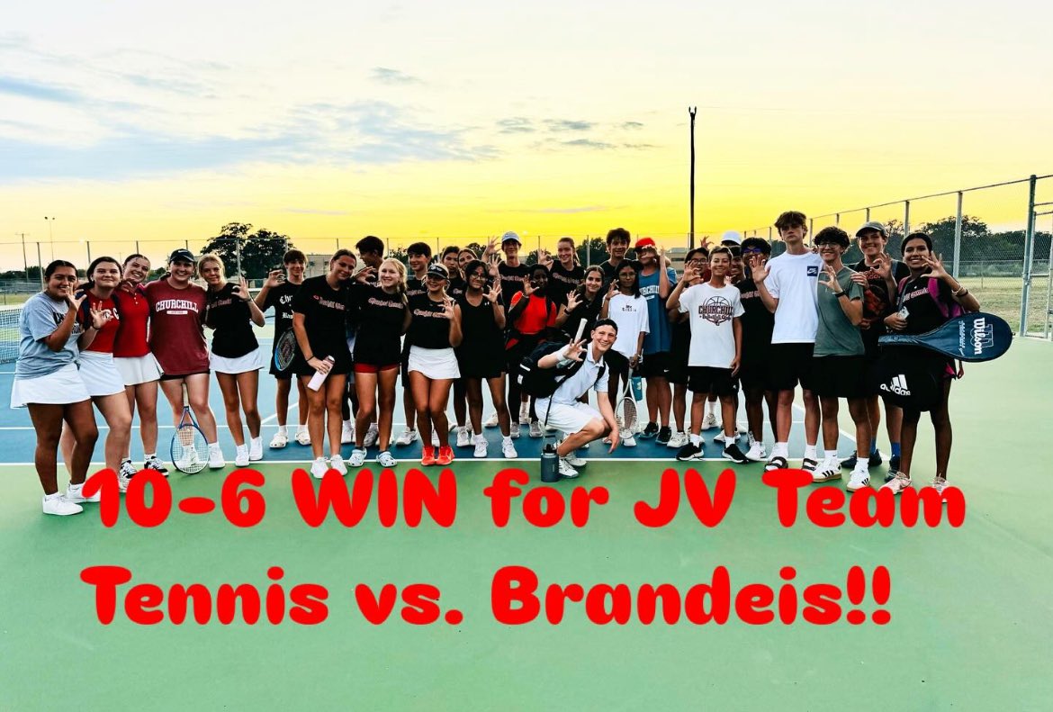 YAY JV CHARGER TENNIS!!