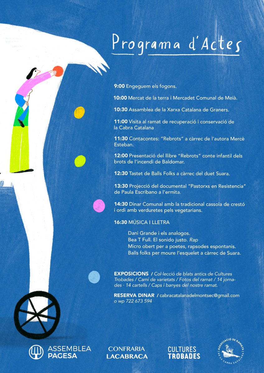 mec_mooc's tweet photo. El dissabte 5 a #Meià, jornada de la cabra! Hi haurà #Rebrots i bona gent i bon producte al mercadet comunal que s'hi farà! https://t.co/9Yet1qDPt6