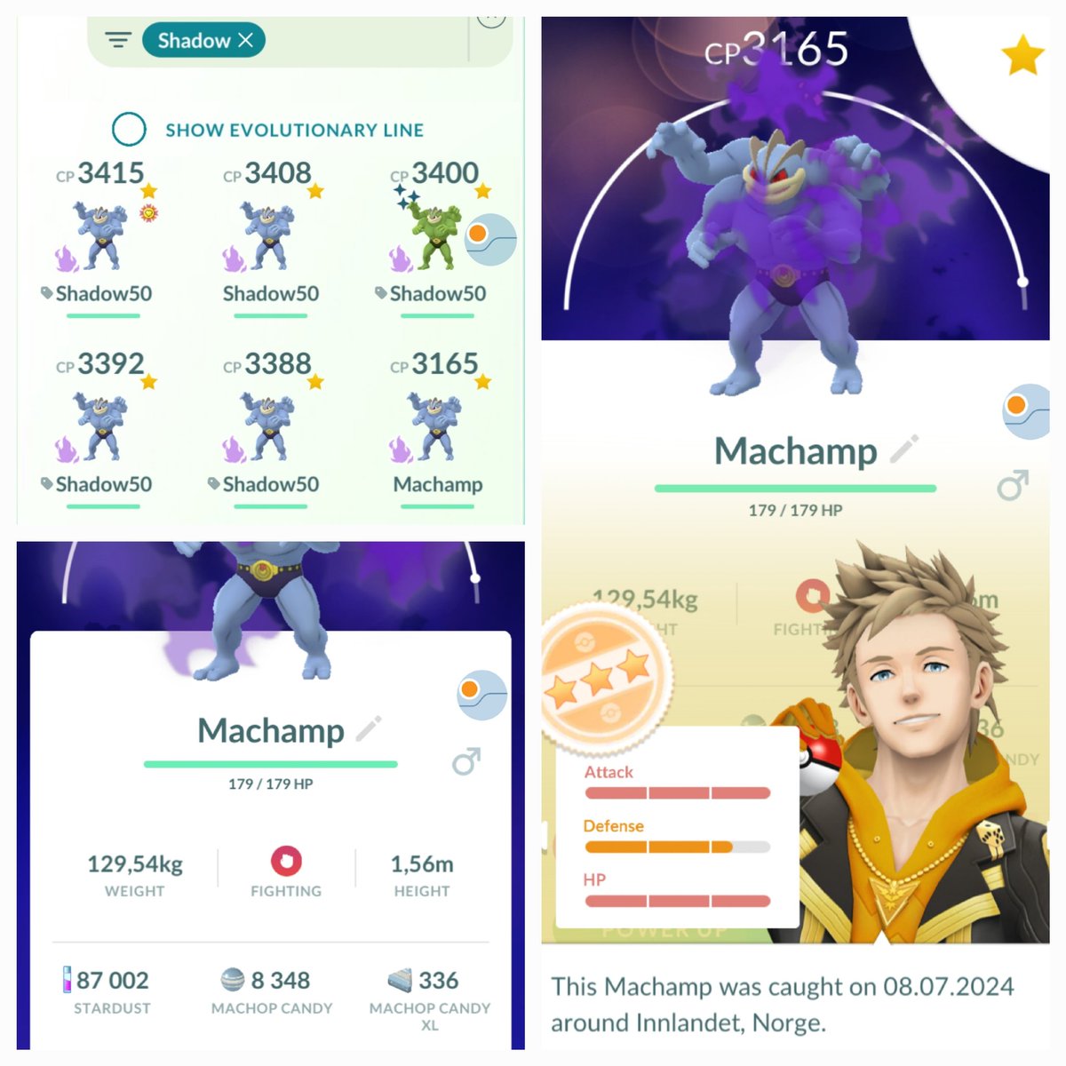 jenssen_lise's tweet photo. I'm almost done maxing my Machamp family. Just need a little more dust. #pokemongo #shadowfamily #shadowteam #shadows https://t.co/Qf8OAxsmig