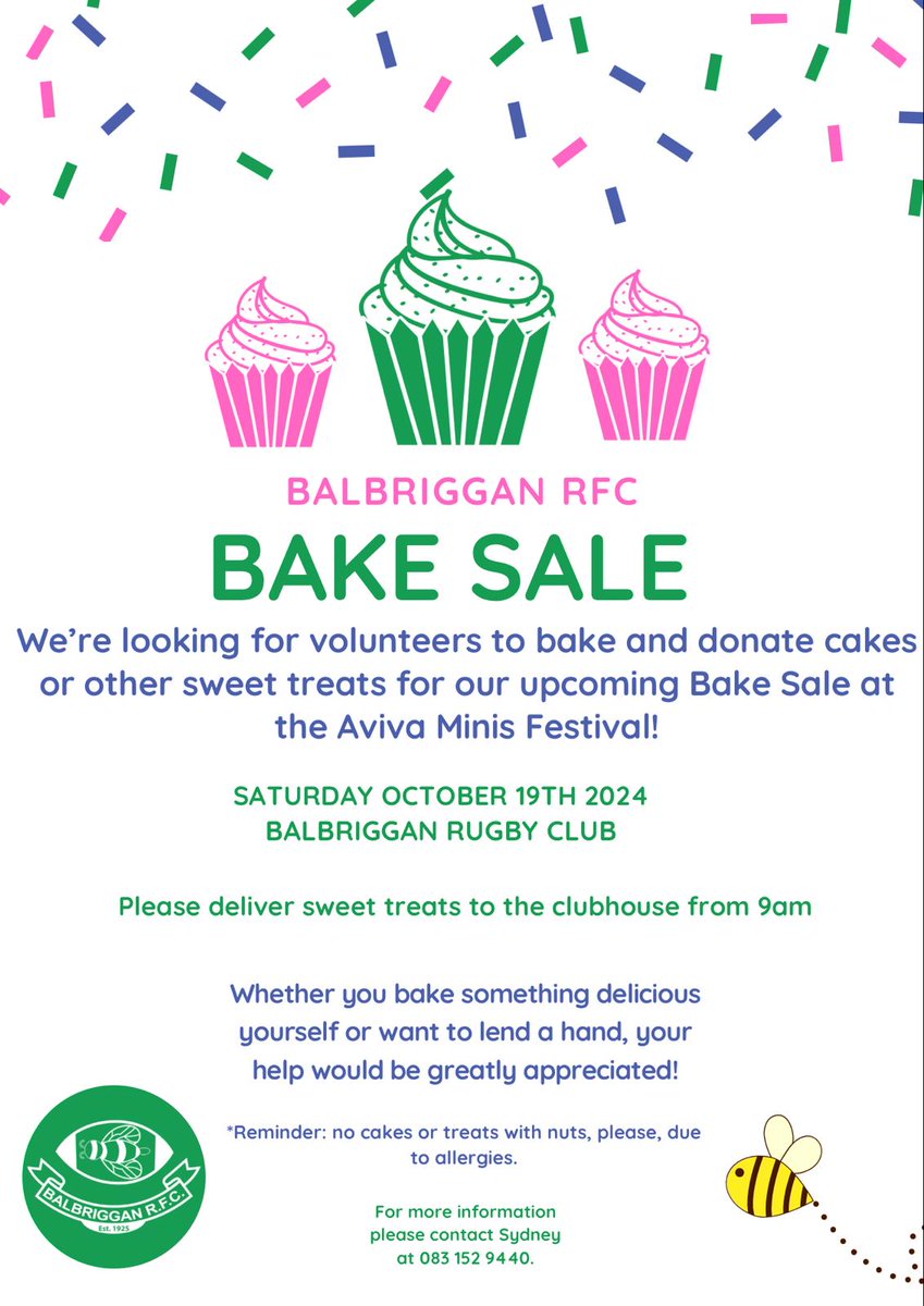 BalbrigganRFC's tweet photo. Check out our upcoming events - if you think you might be able to help out, please contact the people listed on each poster, we'd be thrilled to hear from you! https://t.co/He2W2V3MA0