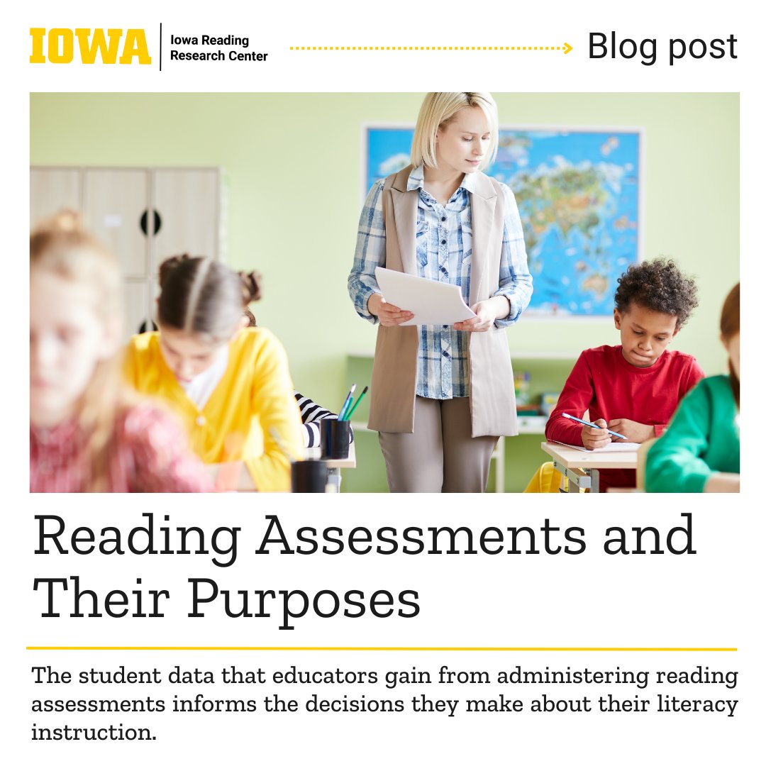 Iowa Reading Research Center (@iareading) on Twitter photo Throughout the school year, teachers use several types of assessments to better understand their students’ strengths and areas for growth. In our new blog post, we break down the “what” and “why” of each assessment type:  irrc.education.uiowa.edu/blog/2024/09/r… Throughout the school year, teachers use several types of assessments to better understand their students’ strengths and areas for growth. In our new blog post, we break down the “what” and “why” of each assessment type:  irrc.education.uiowa.edu/blog/2024/09/r…