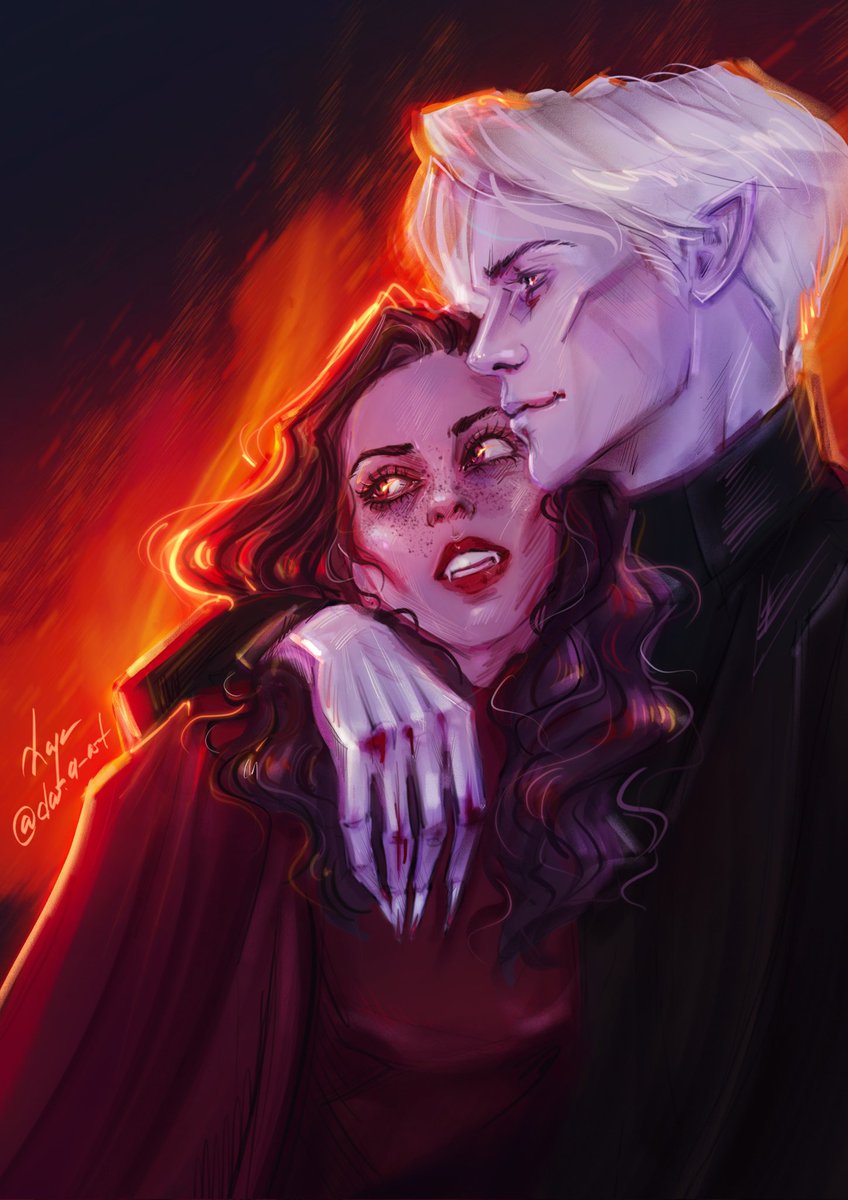 Dara_artist's tweet image. «they won't hurt you anymore, my love»

dark dramione vampire au

just because I can. I love seeing their dark sides (even if it's just in my head lol)

#darkdramione
#dramione #dracomalfoy   #hermionegranger   #dracoxhermione  #vampire