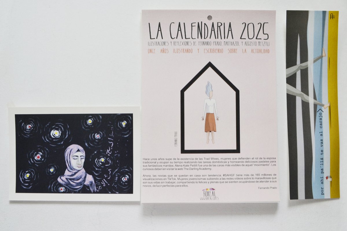 _Boreal_'s tweet photo. Publicamos "La Calendaria 2025": Son 12 meses con 13 ilustraciones y 13 frases que hablan sobre feminismo, antirracismo, ecologismo, y animalismo. Al adquirir "La Calendaria" apoyas el trabajo que hacemos cada semana, aquí puedes comprarla https://t.co/UrI6elNYuX  GRACIAS! https://t.co/IKYSisxOR6