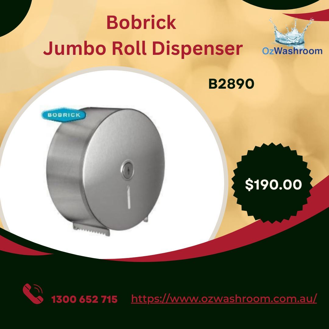 ozwashroom's tweet image. The Bobrick Jumbo Roll Dispenser features a slot window for easy supply checks, plus a removable spindle adapter for smaller rolls. Efficient and versatile! 
buff.ly/47G09zX 
#RestroomSolutions #HygieneEssentials #BobrickDispenser #EfficientRestroom #JumboRoll