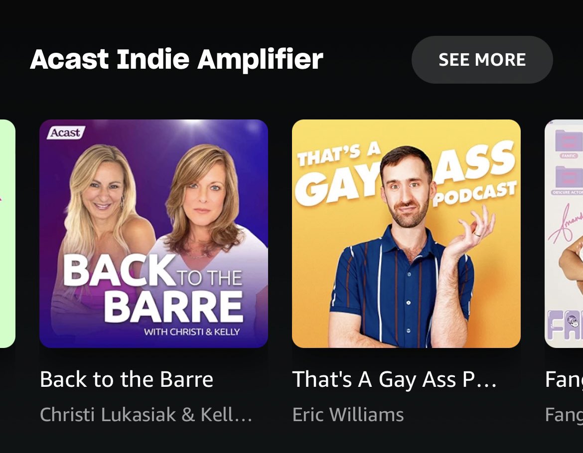 EricWillz's tweet photo. I’m next to two Dance Moms, gays. I made it. We made it. 

love you @amazonmusic @PlayMorePods @acast 💛 https://t.co/o7fuDOQ7pt
