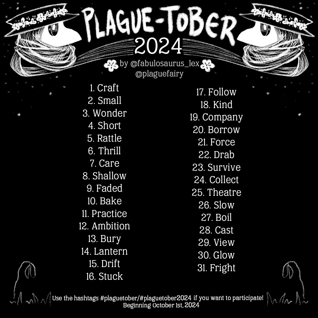 BirbPlague's tweet photo. ANNOUNCEMENT: I found this challenge on Tumblr, and I think I'll give it a go! For the month of October, I'll be posting little Birds that go with each theme on every Friday of the month.
#plaguedoctor #plaguedoc #birdlets #plaguetober2024 #plaguetober https://t.co/at13dFTqzn