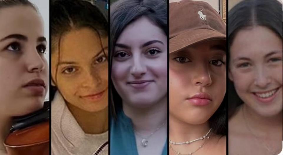 Naama Levy 💔
Liri Albag 💔
Daniella Gilboa 💔
Karina Ariev 💔
Agam Berger 💔

These five angels have been held hostage by Hamas in Gaza for 354 days. 

Please, never stop talking about them.