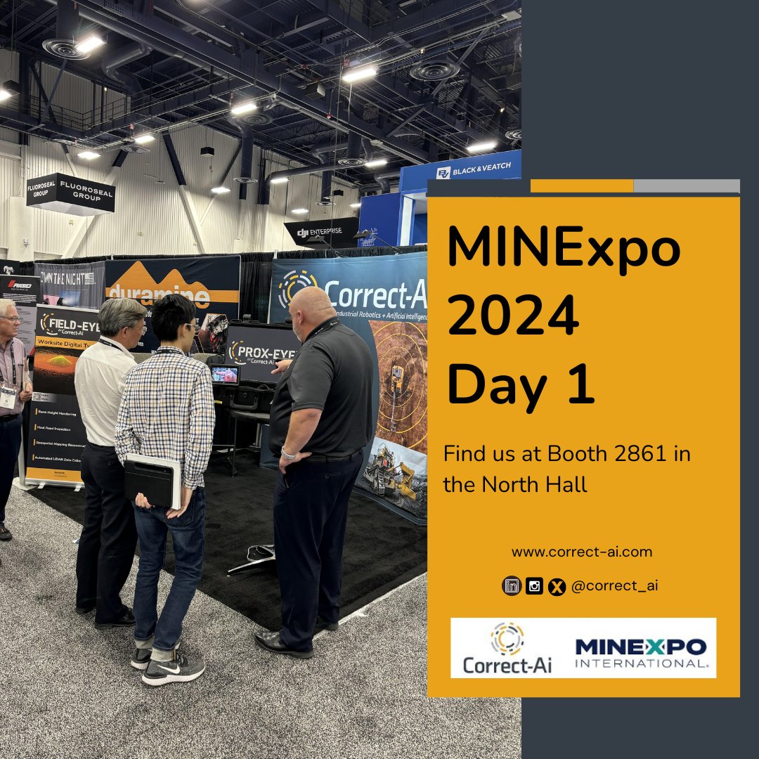 🎉 It’s officially the first day of MINExpo 2024! We’re thrilled to be in Las Vegas, Nevada! 🎉

Come visit us at booth 2861 in the North Hall. We’ll be exhibiting until the 26th. We can’t wait to see you there!

#minexpo2024 #minexpo #safety #workplacesafety #minesafety