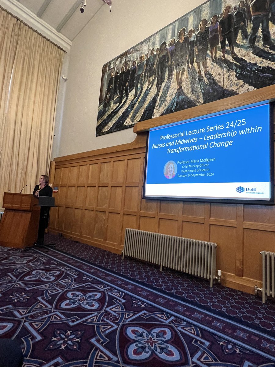 crbrownwilson's tweet photo. Great to hear the journey of @CNO_NI Professor Maria McIlgorm @QUBSONM #Professorial lecture @QUBelfast https://t.co/LCAFuDWhRa
