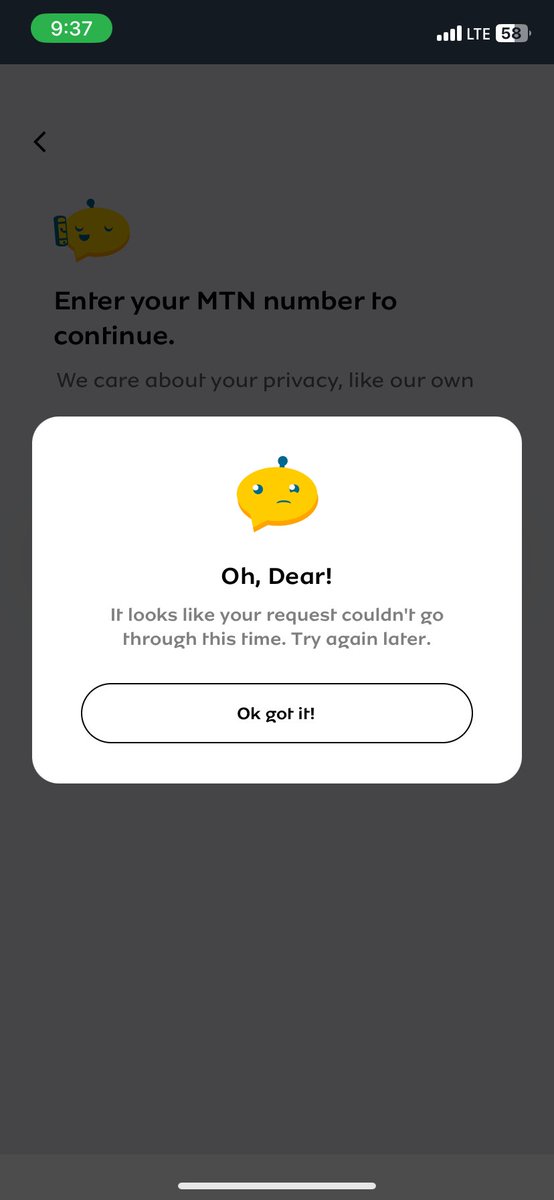 khore_dee's tweet photo. @MTNNG This is the error I get when trying to login for the past 5hrs now @MTNNG https://t.co/IC0YN0VkWd