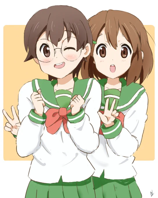 唯ちゃん和ちゃん JC時代#けいおん 