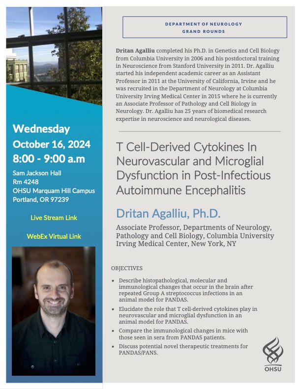 Northwest PANDAS/PANS Network (NWPPN) (@nnwppn) on Twitter photo VIRTUAL Grand Rounds- <a href="/ohsuneuro/">Jeff Kraakevik MD</a> <a href="/OHSUInformatics/">OHSU Informatics</a> <a href="/OHSUGradUnion/">Grad Researchers United</a> <a href="/OHSUBrain/">OHSU Brain Institute</a> <a href="/UWMedicine/">UW Medicine</a> <a href="/uwpediatrics/">UW Pediatrics</a> <a href="/UWSoN/">School of Nursing</a> <a href="/UWPsychiatry/">UW Psychiatry</a> <a href="/UWPedsRes/">Univ of Washington Pediatric Residency Program</a> <a href="/OregonAAP/">Oregon Pediatric Society</a> <a href="/AAPPres/">Benjamin D. Hoffman, MD, FAAP</a> <a href="/AAPSOPT/">AAP Peds Trainees</a> <a href="/idahocom/">IdahoCOM</a> <a href="/Child_Neurology/">Child Neurology Foundation</a> <a href="/Women_inNeuro/">Women in Neuroscience</a> <a href="/WNGtweets/">Women Neurologists Group</a> <a href="/PedsNeuroMD/">Aaron Nelson</a> <a href="/UPSONursing/">University of Portland School of Nursing</a> <a href="/BRIseattle/">Benaroya Research Institute</a>
ohsu.edu/school-of-medi… VIRTUAL Grand Rounds- <a href="/ohsuneuro/">Jeff Kraakevik MD</a> <a href="/OHSUInformatics/">OHSU Informatics</a> <a href="/OHSUGradUnion/">Grad Researchers United</a> <a href="/OHSUBrain/">OHSU Brain Institute</a> <a href="/UWMedicine/">UW Medicine</a> <a href="/uwpediatrics/">UW Pediatrics</a> <a href="/UWSoN/">School of Nursing</a> <a href="/UWPsychiatry/">UW Psychiatry</a> <a href="/UWPedsRes/">Univ of Washington Pediatric Residency Program</a> <a href="/OregonAAP/">Oregon Pediatric Society</a> <a href="/AAPPres/">Benjamin D. Hoffman, MD, FAAP</a> <a href="/AAPSOPT/">AAP Peds Trainees</a> <a href="/idahocom/">IdahoCOM</a> <a href="/Child_Neurology/">Child Neurology Foundation</a> <a href="/Women_inNeuro/">Women in Neuroscience</a> <a href="/WNGtweets/">Women Neurologists Group</a> <a href="/PedsNeuroMD/">Aaron Nelson</a> <a href="/UPSONursing/">University of Portland School of Nursing</a> <a href="/BRIseattle/">Benaroya Research Institute</a>
ohsu.edu/school-of-medi…
