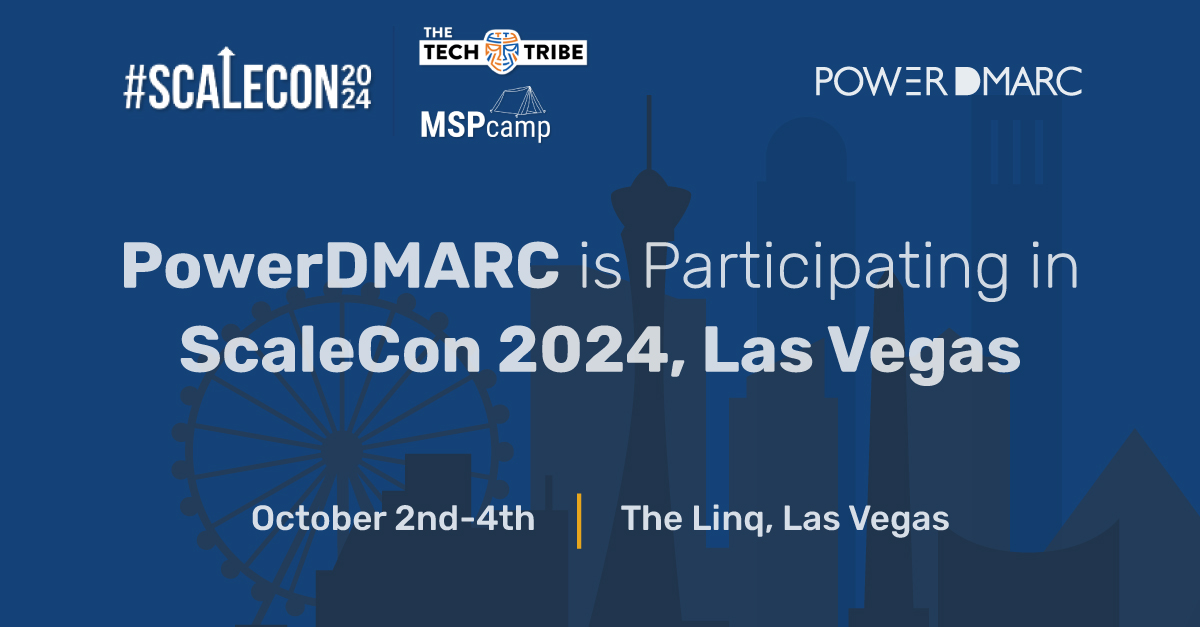 powerdmarc's tweet image. Las Vegas - here we come!!🚀Catch us at The Linq, Las Vegas between the 2nd-4th of October, as we participate in ScaleCon2024 the premier marketing, sales, and growth conference for MSPs. We can&apos;t wait to see you there! 🙌
#scalecon #lasvegas #cybersecurity #event #powerdmarc