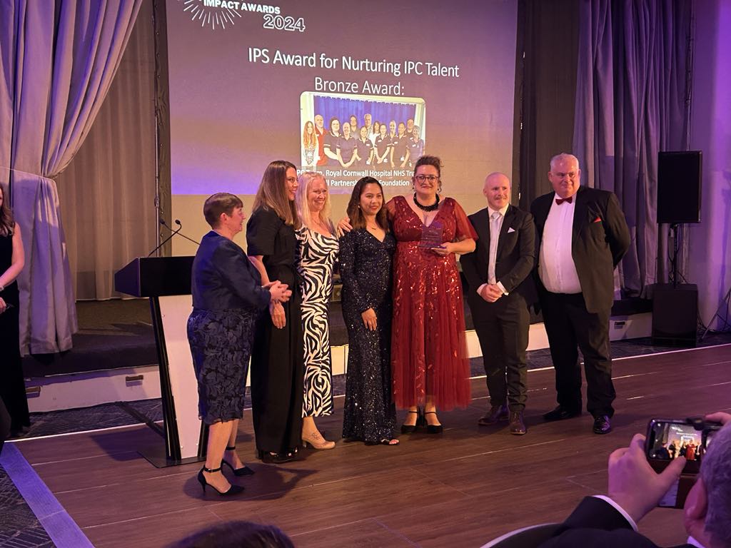 RCHT Infection Prevention and Control (@rchtipac) on Twitter photo Very pleased to announce the team won the IPS bronze award for nurturing IPC talent at the <a href="/IPS_Infection/">IPS</a> awards tonight <a href="/LouiseD999/">Louise Dickinson</a> <a href="/kimvon_o/">Kim O'Keeffe - BEM</a> <a href="/RCHTWeCare/">Royal Cornwall Hospitals NHS Trust</a> <a href="/CornwallFT/">Cornwall Partnership NHS Foundation Trust</a> #IP2024Conf Very pleased to announce the team won the IPS bronze award for nurturing IPC talent at the <a href="/IPS_Infection/">IPS</a> awards tonight <a href="/LouiseD999/">Louise Dickinson</a> <a href="/kimvon_o/">Kim O'Keeffe - BEM</a> <a href="/RCHTWeCare/">Royal Cornwall Hospitals NHS Trust</a> <a href="/CornwallFT/">Cornwall Partnership NHS Foundation Trust</a> #IP2024Conf