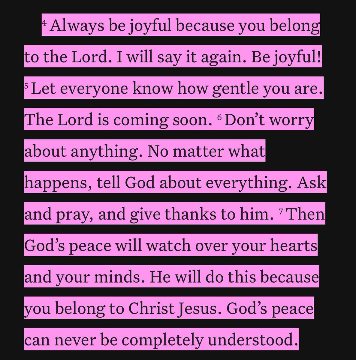 Philippians 4:4-7