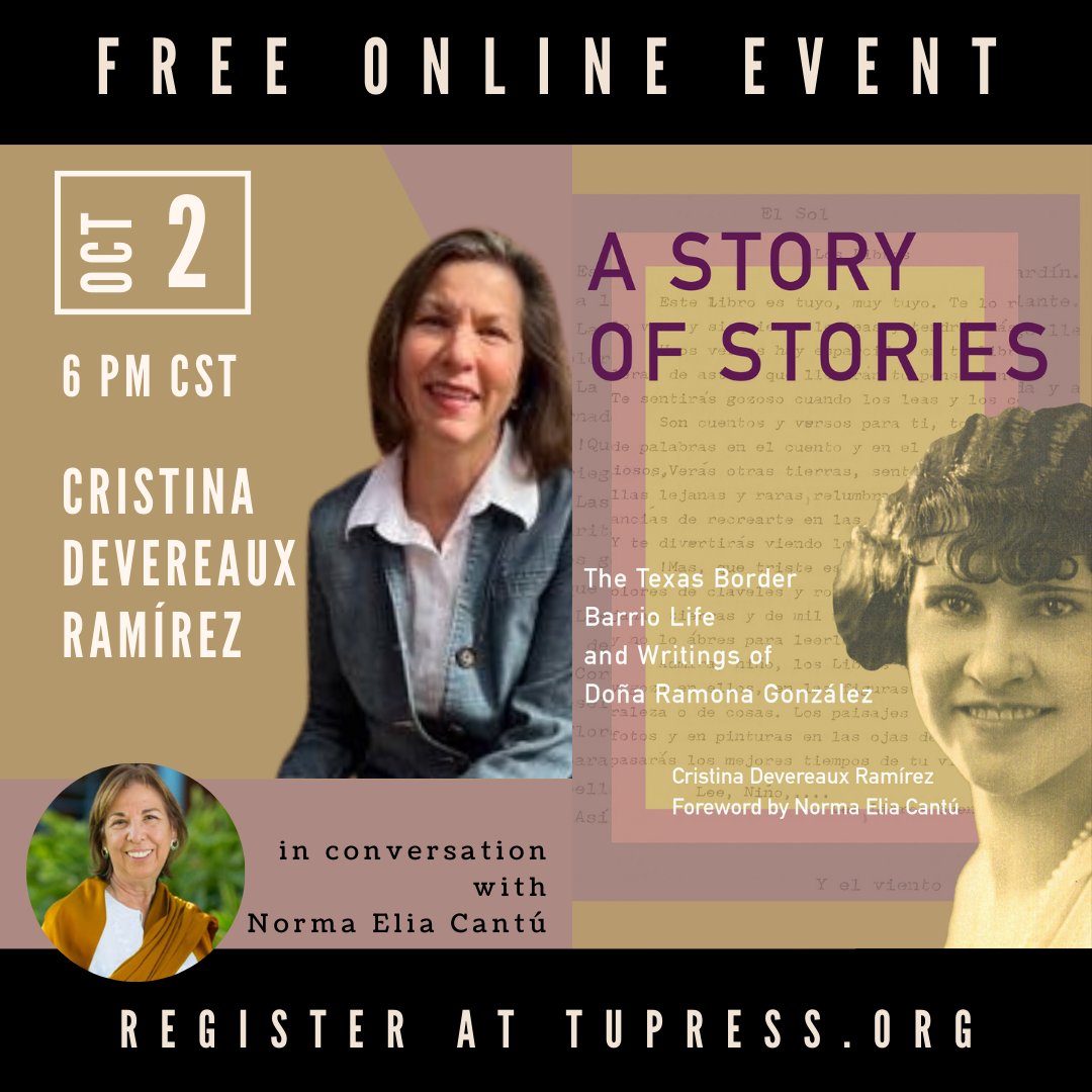 APPRecovery's tweet image. Congratulations to Dr. Cristina Devereaux Ramírez (one  of our 2020-2021 #USLDH-@Mellonfdn Grants-in-Aid recipients) on the publication of her book, “A Story of Stories: The Texas Barrio Life and Writings of Doña Ramona González.” ktsm.com/news/early-20t…