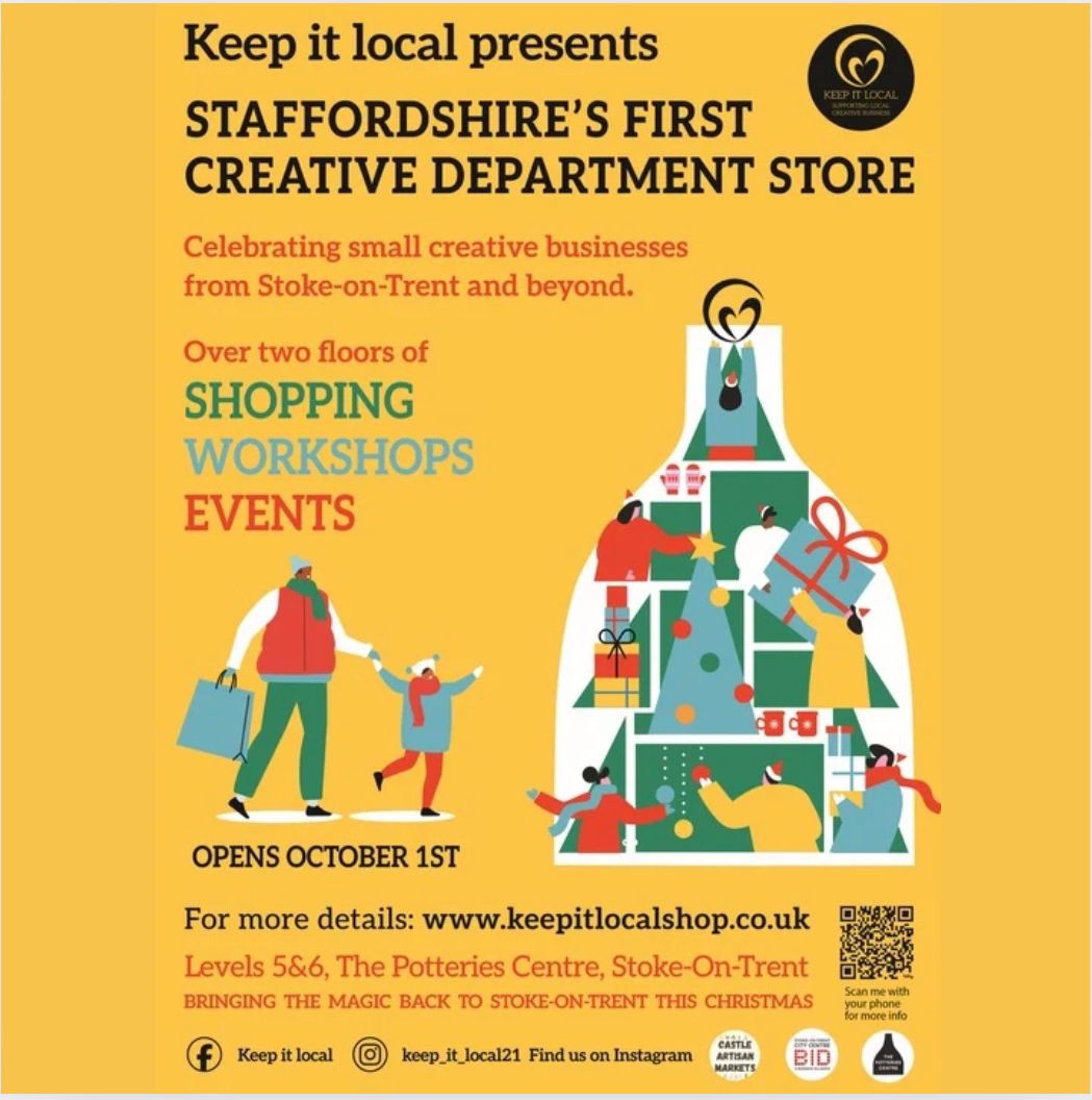 castleartisan's tweet image. If you are launching #Staffordshire's first creative department store in #StokeonTrent's city centre then THIS the way to do the in-store signage 😁 Absolute kudos to the awesome team at #KeepitLocal 👏

#shoplocal #lovewhereyoulive #uphanleyduck #PotteriesPositivity
