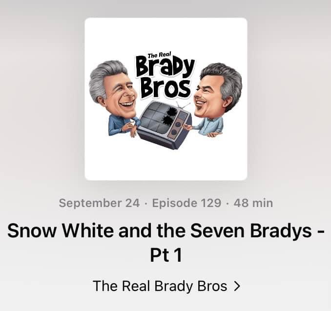 MrBarryWilliams's tweet photo. Which dwarf did you want to be? Time to hear what Barry & Chris have to say about Snow White and the Seven Bradys. They share their fond memories of Frances Whitfield.
#realbradybros #bradybunch #BarryWilliams #ChristopherKnight
https://t.co/yfkUe3oy6Z https://t.co/WhL3Q2alWr