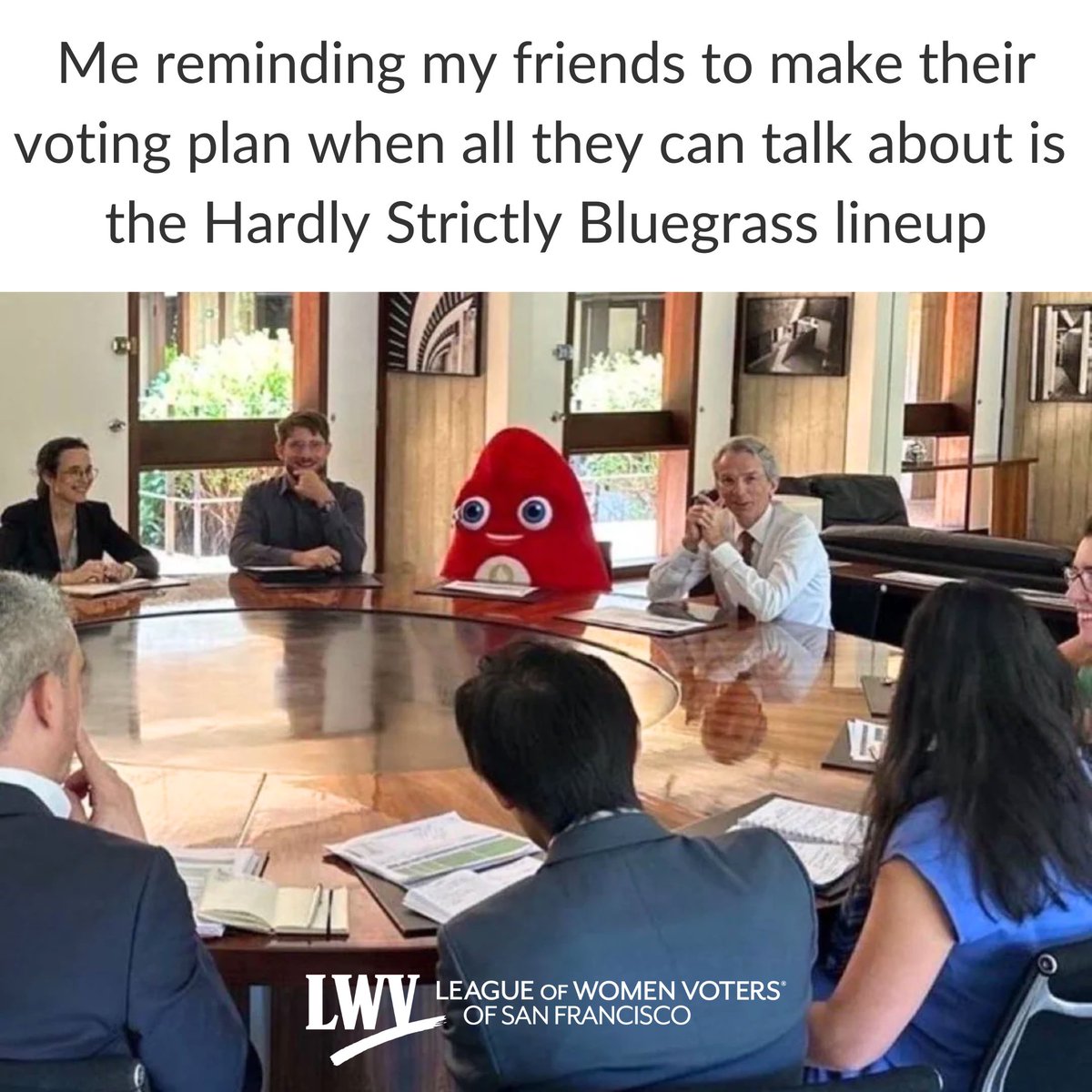 Yes, @CatPower singing Dylan '66 will be epic, but visiting lwvsf.org/vote is also a pretty good time! #HardlyStrictlyBluegrass #HSB24