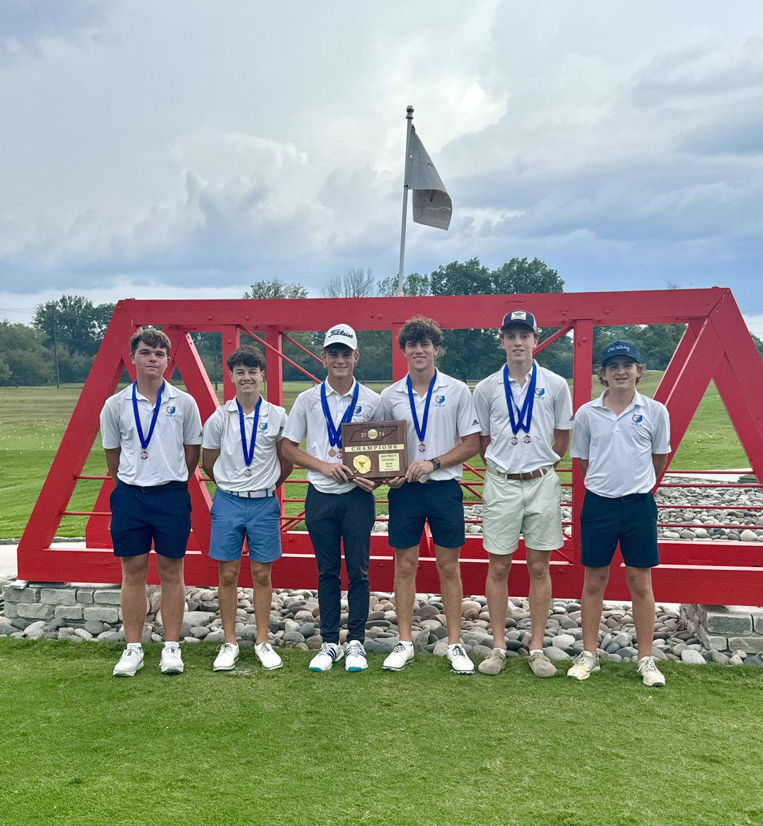 wcsBHSgolf's tweet photo. ⛳️ District Tournament Results 

Brentwood boys are district champs, with a 271 (-13) team score!

Doyle 67 (-4)
Johnson 68 (-3)
Lynd 68 (-3)
O’Neal 68 (-3)
Purifoy 73 (+2)

Girls at 175 (+33), finishing 4th. Calvert and Verni advance as individuals to region!

@wcsBHSAD @wcsBHS https://t.co/FIjbTeRhBh