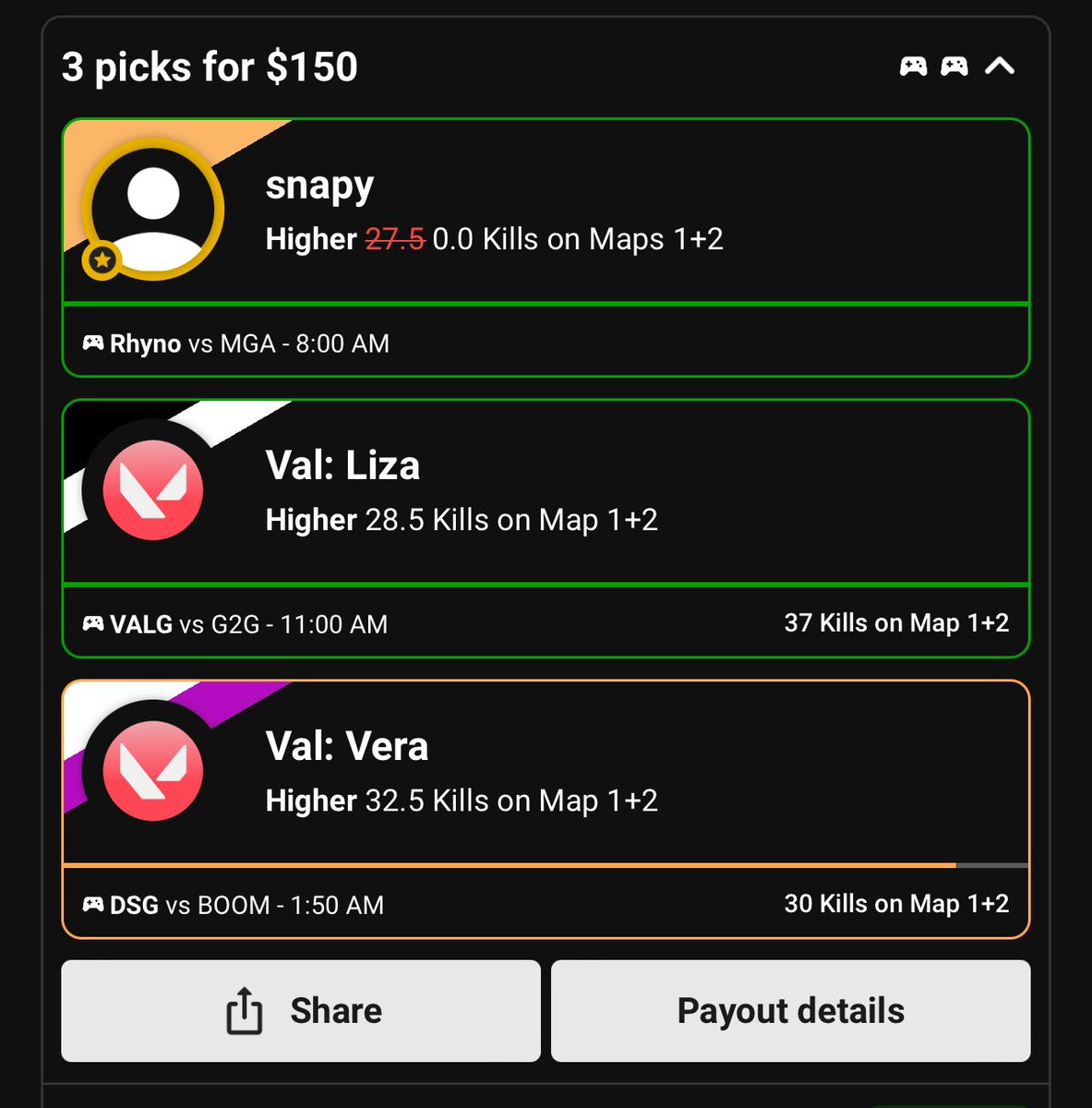 king_capers21's tweet photo. I said I would hit again make it 4 days in a row π₯π₯ if you not using the proplabz site for your esports research your definitely missing out doesnβt hurt to sign up and give it a try #UnderdogFantasy #proplabz
https://t.co/G8Z2aPVorU ππΎππΎπ°π°
π¨follow,like and report π¨
#UnderdogFantasy #cs2 #esports #DFSProps #GambingTwitter #GamblingCommunity #Gamblingplatform