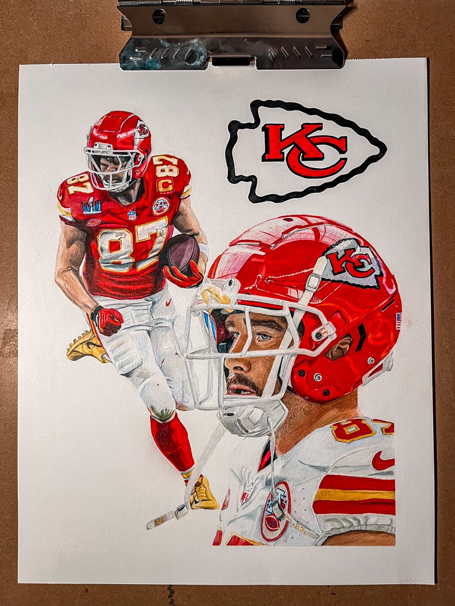 jtwatsongolf's tweet photo. @tkelce piece wrapped up! 

#newheightsshow #traviskelce #ChiefsKingdom @JasonKelce @newheightshow @taylorswift13 https://t.co/Ai3FTWtfo2