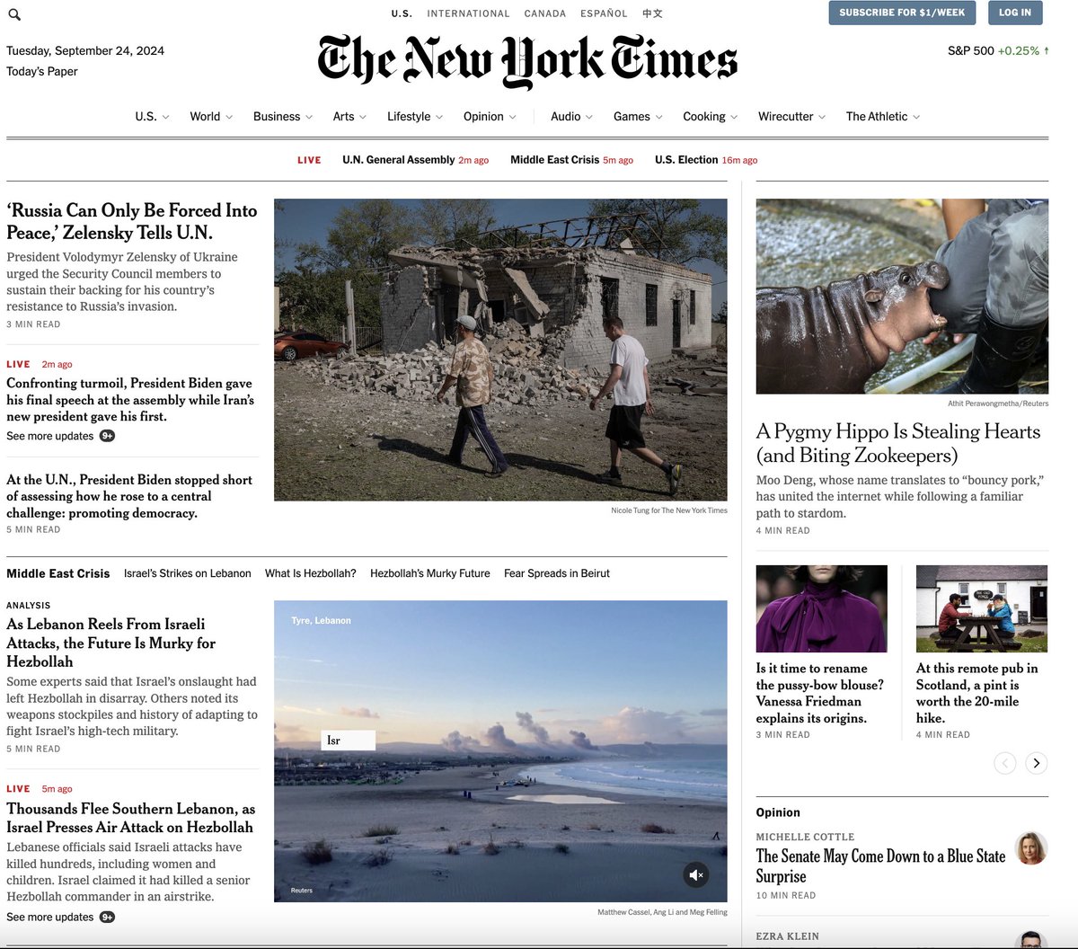 Our Moo Deng story is on the homepage of  <a href="/nytimes/">The New York Times</a> 😭❤️