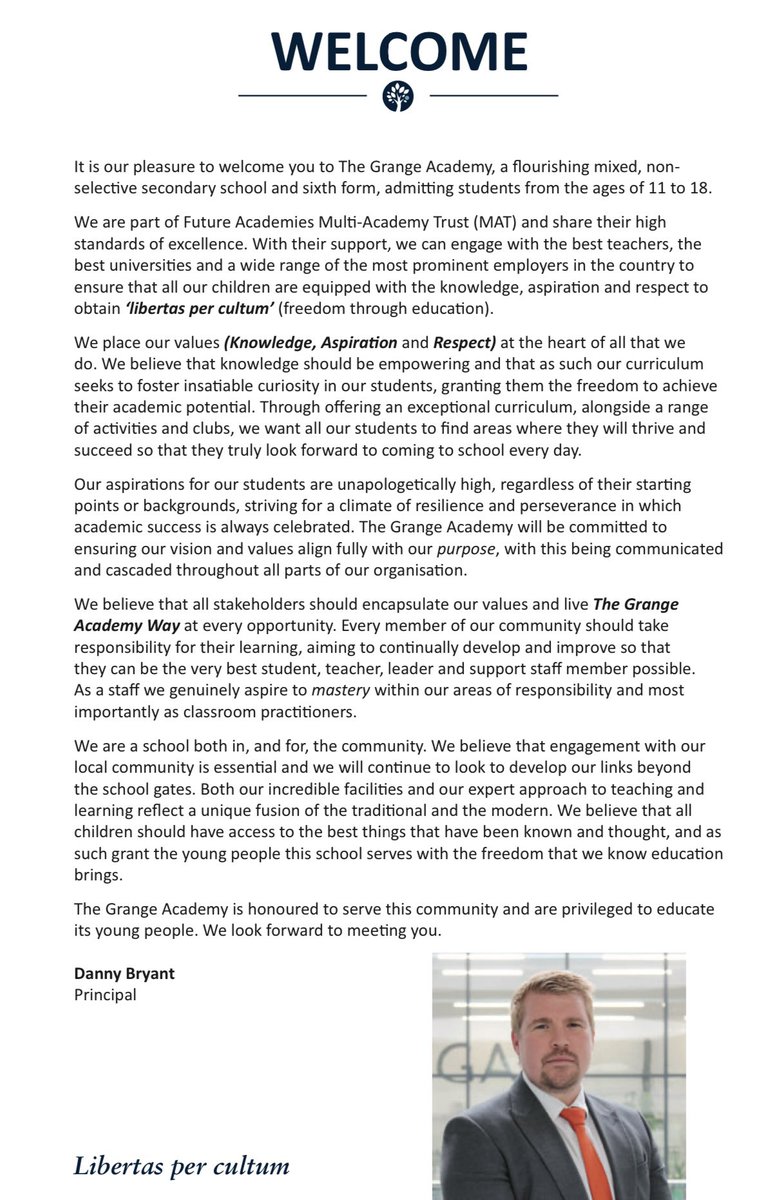 The Grange Academy tweet media