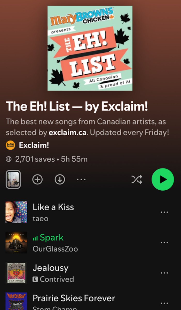 Exciting! Thanks <a href="/exclaimdotca/">Exclaim!</a> 🔥 
#PLAYLIST #newmusic #newsong