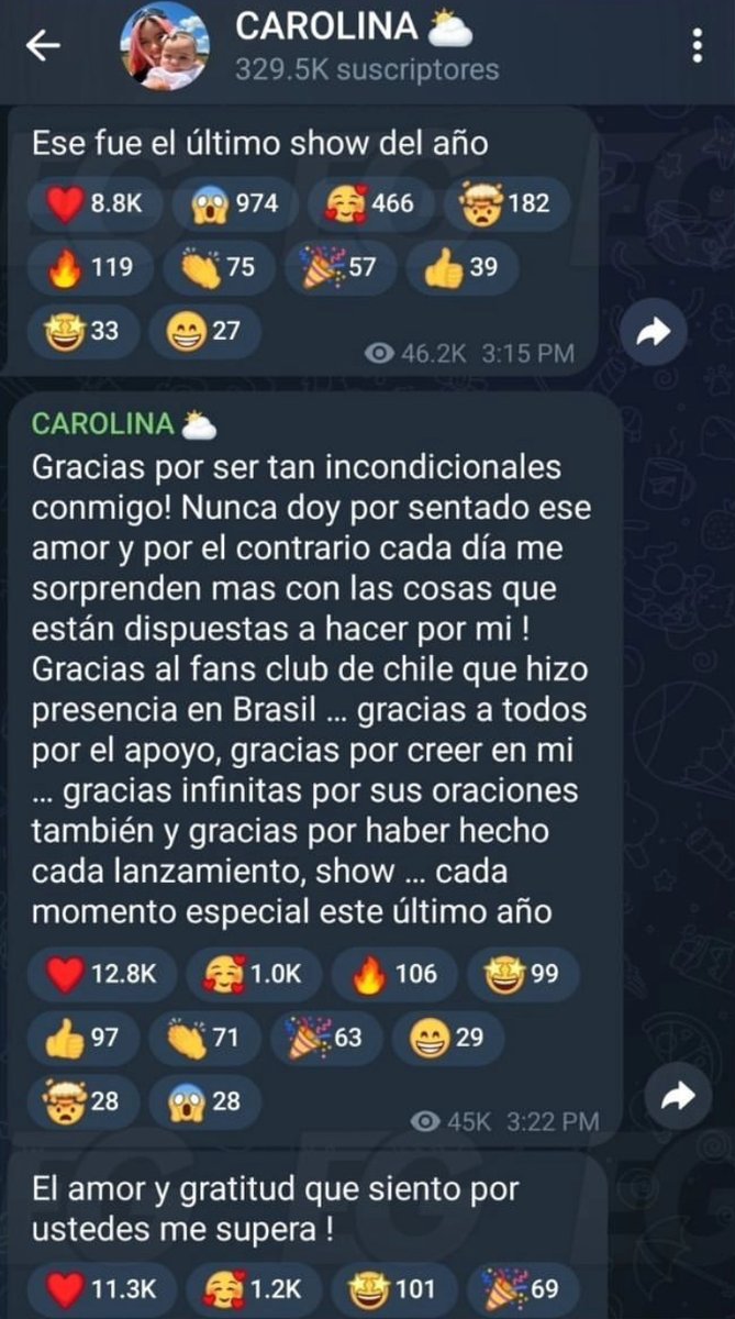 #KarolG anunció que se retira de manera temporal de los escenarios tras su increíble presentación en #RockinRio.

 A través de su canal de Telegram, la Bichota compartió sus emociones y agradecimientos con todos sus fans.