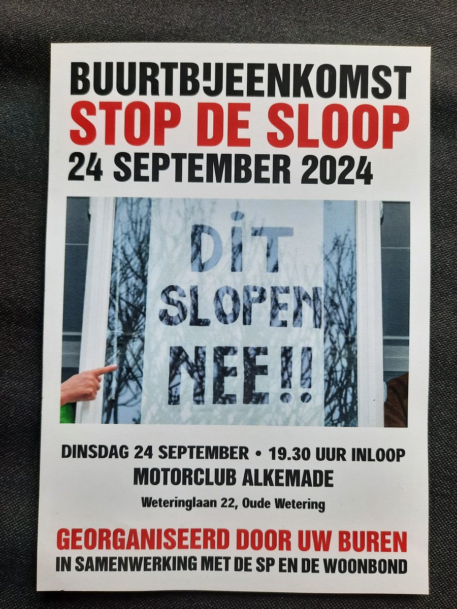 Vandaag waren we met huurders in Roelofarendsveen tegen de voorgenomen sloopplannen van 162 woningen. Indrukwekkende verhalen gehoord. Wij gaan door!