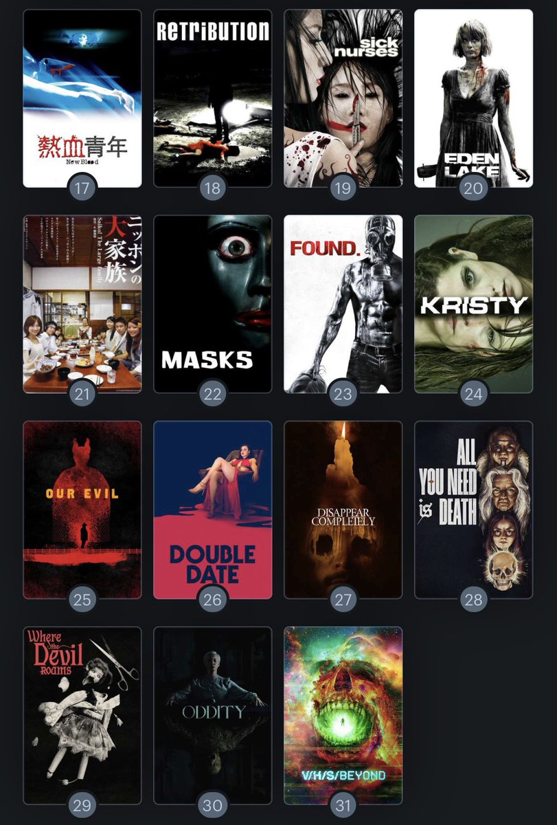 GenreFilmAddict's tweet image. Not unlike a revenant rising on All Hallow’s Eve, if there’s one thing that’ll get me energized is a new Timo bloodbath next month. Oh, and another 31 Days of Horror! My watchlist of entirely new-to-me films for 2024: boxd.it/nSmeq