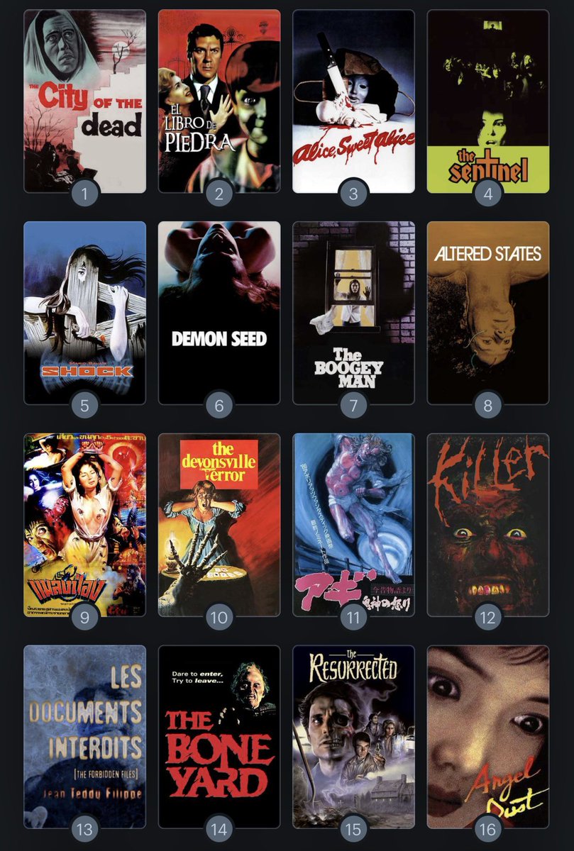GenreFilmAddict's tweet image. Not unlike a revenant rising on All Hallow’s Eve, if there’s one thing that’ll get me energized is a new Timo bloodbath next month. Oh, and another 31 Days of Horror! My watchlist of entirely new-to-me films for 2024: boxd.it/nSmeq