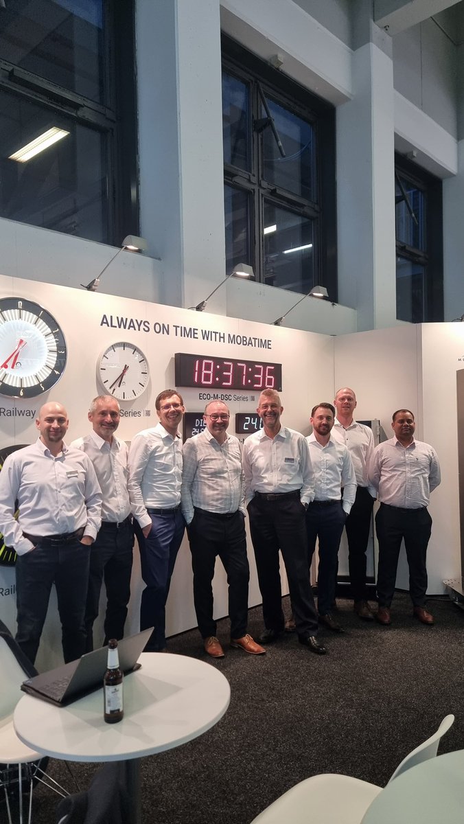 prashantshoney's tweet image. ✨ First Impressions from #InnoTrans2024 ✨
Energy is incredible! 🚄🌍 
Our @MOBATIME @MobatimeI booth is buzzing with #TimeSystems &amp;amp; #display.

Hall 2.1 | Stand 830!
📅 Until 27 Sept

#RailwayInnovation #FutureOfMobility #TimeSynchronization #Berlin #RailwayExpo
