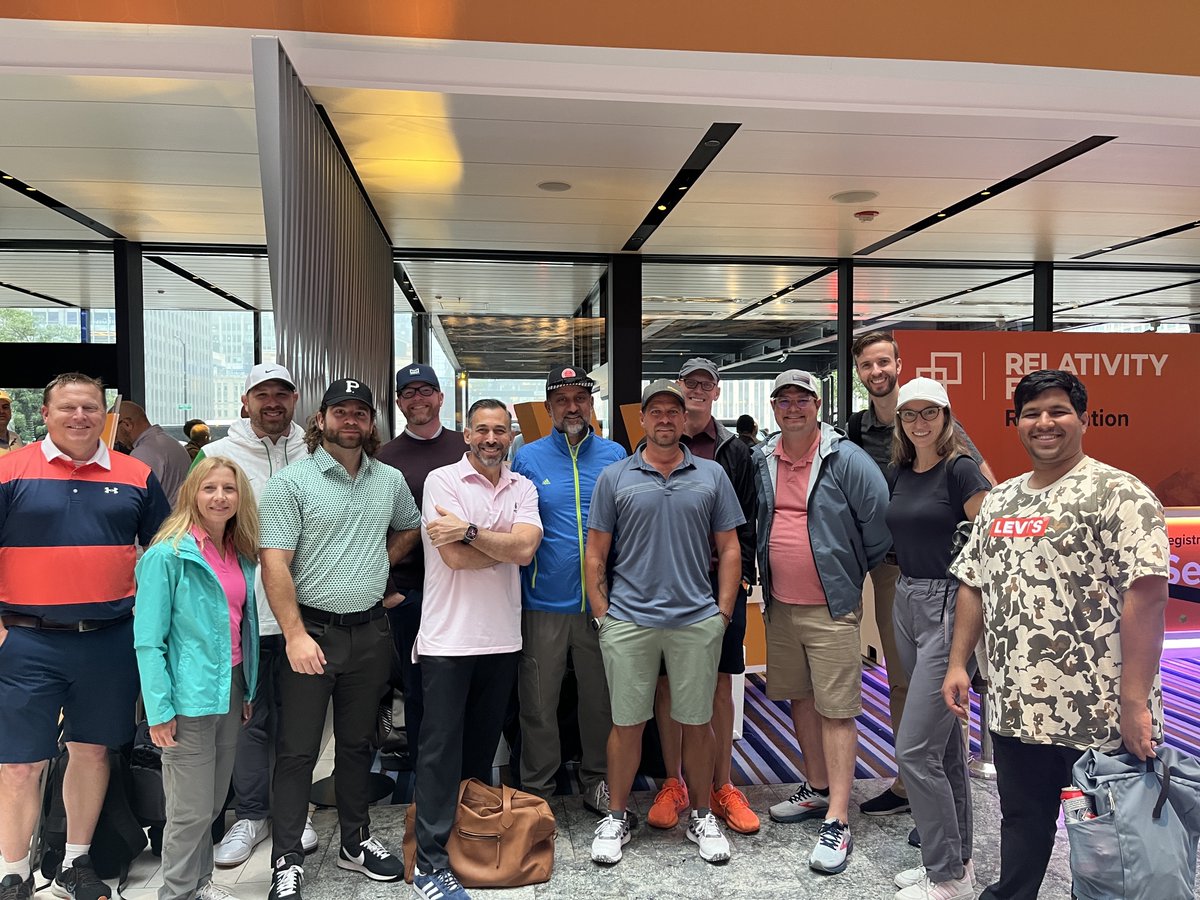 RelativityFest's tweet photo. Fall has arrived in Chicago, marked by a few showers today. While the rain may have altered our golf outing plans, it hasn't dampened the excitement for #RelativityFest! https://t.co/NJitHrLM6X