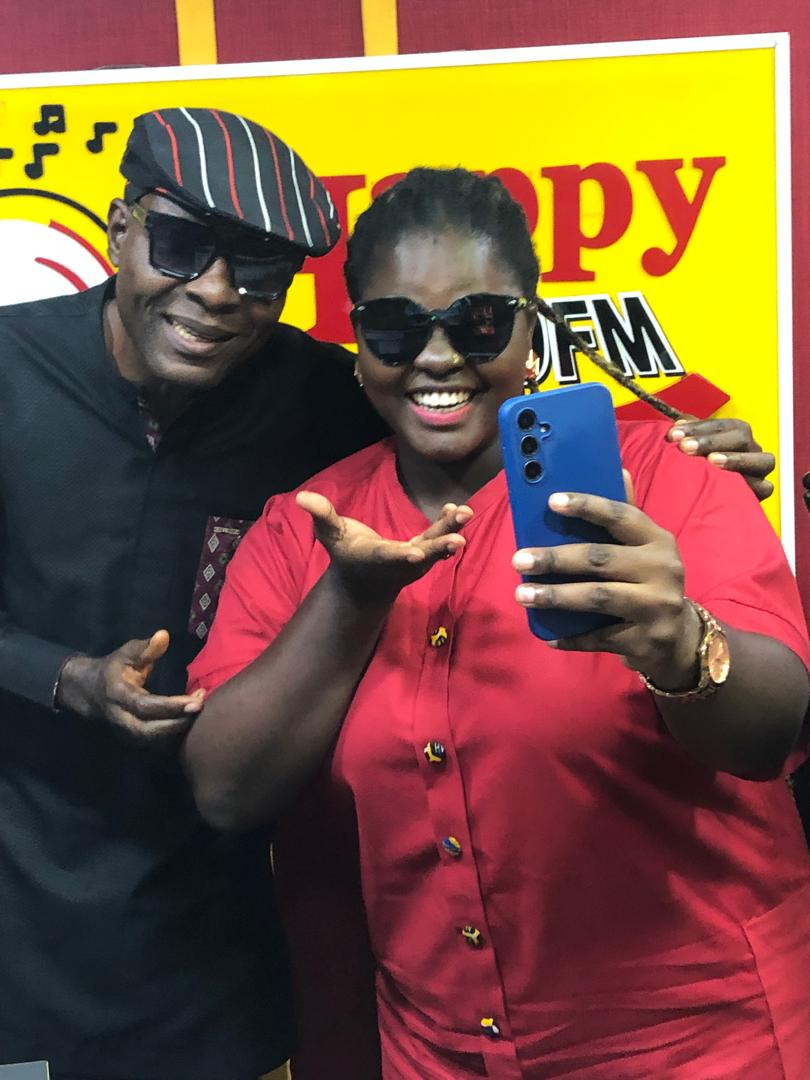 HAPPY989FM's tweet photo. We had a great time with Legendary Ghanaian Musician @AdanebestGh, tonight on #HappyEveningDrive with @akuasikaghana & @ob_deejay 

Catch him live on October 5, 2024 at the Grand Arena, AICC, for a super night of legends, @ALegendsNight. 

Grab your tickets now!!! 

#ALN2024
#The11thXperience
#AfricanLegendsNight24