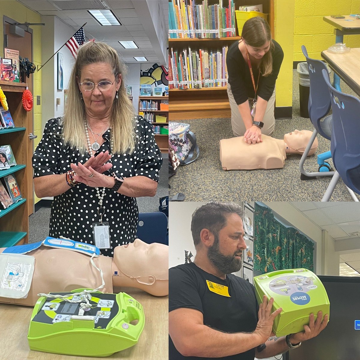 CPR/First Aid training w/ <a href="/LifeSquadRVA/">LifeSquad RVA</a> (David Mills) for our <a href="/1RatcliffeES/">Ratcliffe Elementary</a> faculty and staff! Thank you to all of the Ramily team who voluntarily donated their time to keep our community and citizens safe! 

#Certification #SafetyCommittee #PL