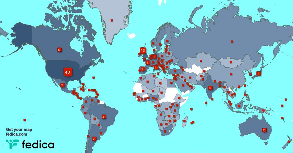 I have 23 new followers from Nigeria 🇳🇬, and more last week. See fedica.com/!marshallstackz