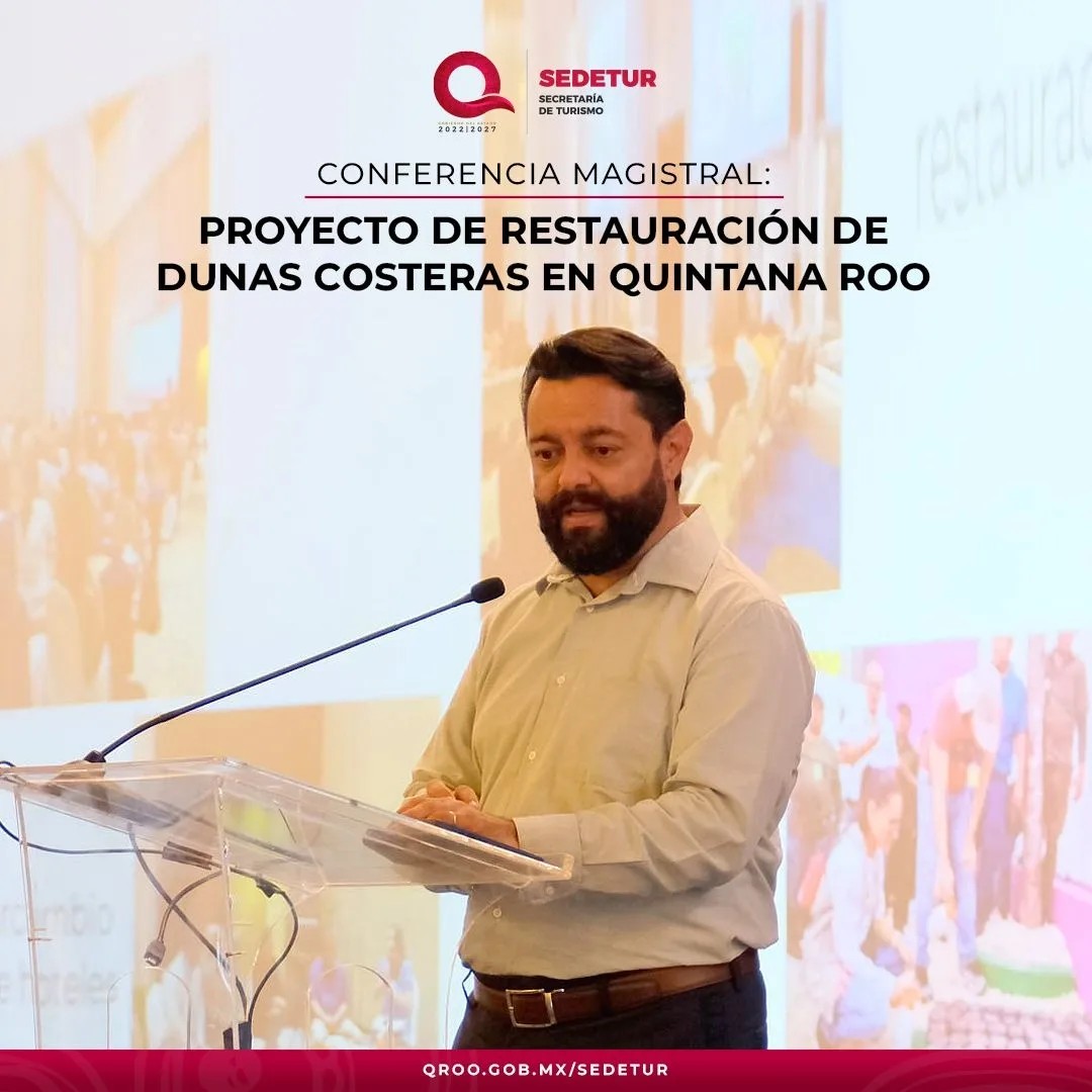 Durante el 3er Foro de Acción Climática realizado en el marco del Día Mundial del Turismo, <a href="/vicenteferreyra/">Vicente Ferreyra A</a>  director de Sustentur dio a conocer los avances del Proyecto de Restauración de Dunas Costeras que realizan actualmente hoteles en la costa de Cancún.
#ForoAcciónClimática